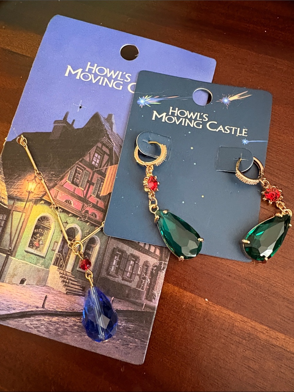 NWT Howl’s Moving Castle Ghibli earring and necklace set